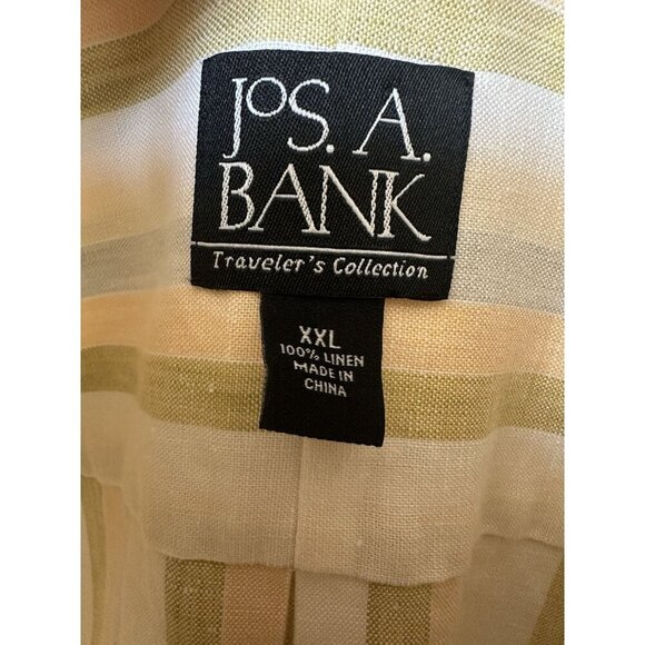 JoS A. Bank Men's XXL 100% Linen Short Sleeve Button Down Spring Summer - Picture 4 of 8